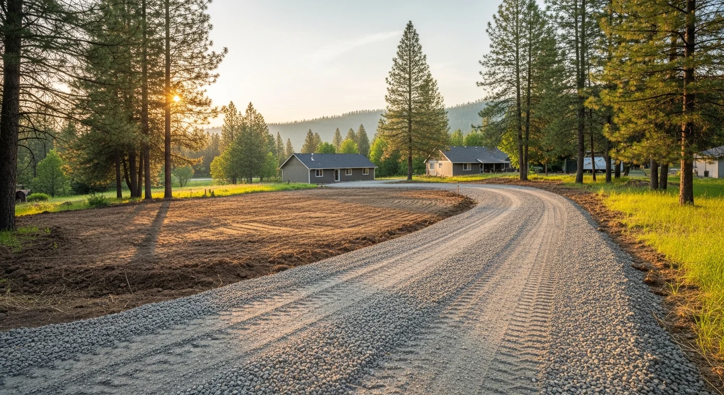 Priest River rural residential property with natural surroundings and tree coverage.